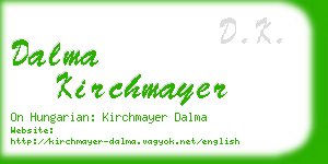 dalma kirchmayer business card